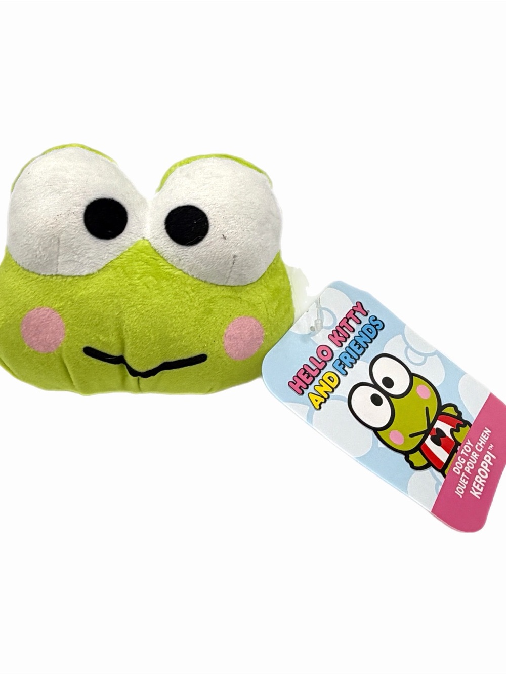 Sanrio Keroppi Face Plush Dog Toy – New with Tags